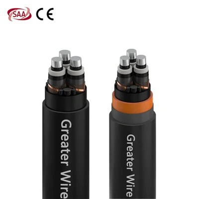 3.8 / 7.2Kv Aluminium 3C Medium Voltage Industrial Cable